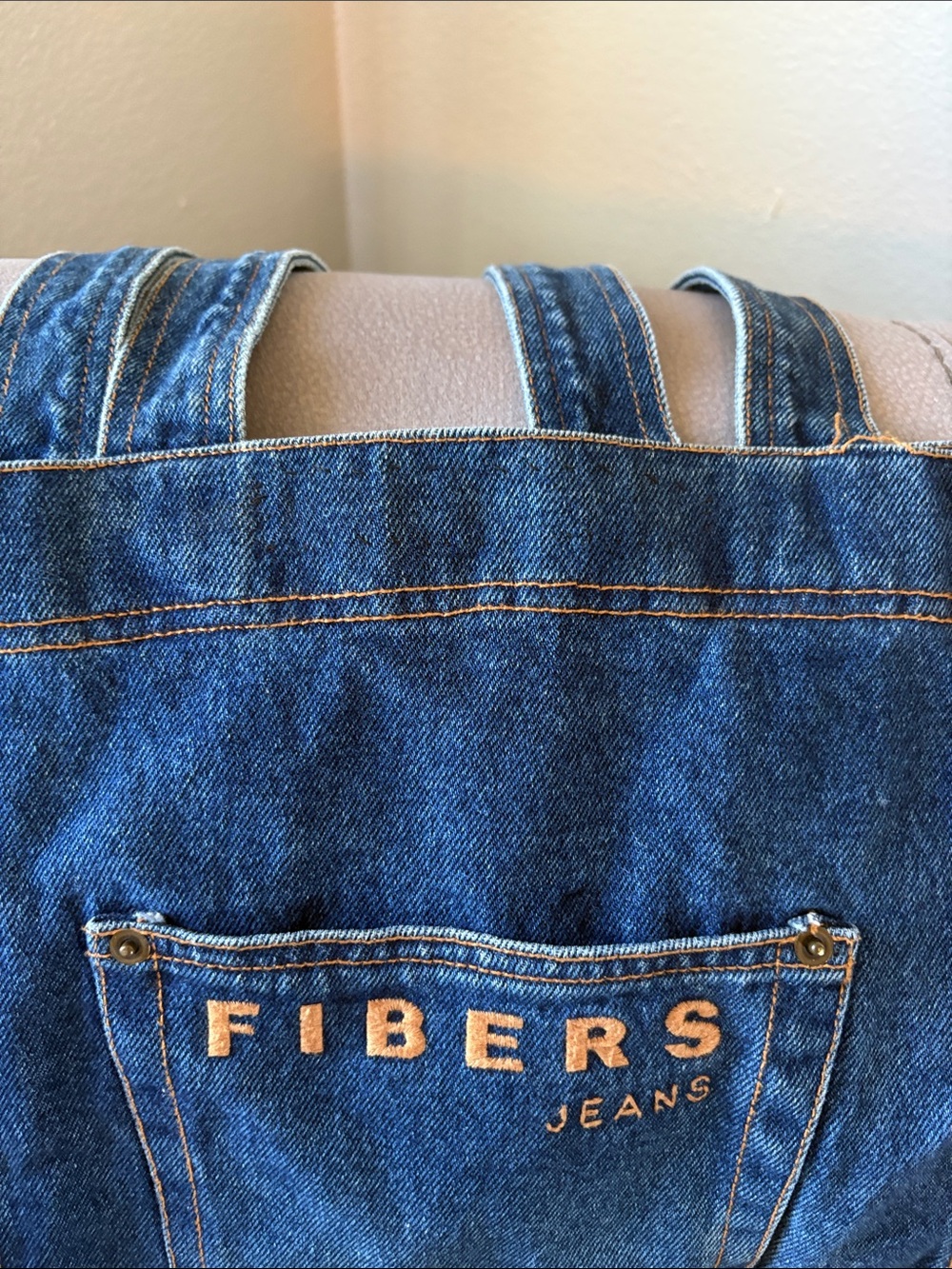 Denim Shoulder Tote Bag - Blue - Picture 8 of 13